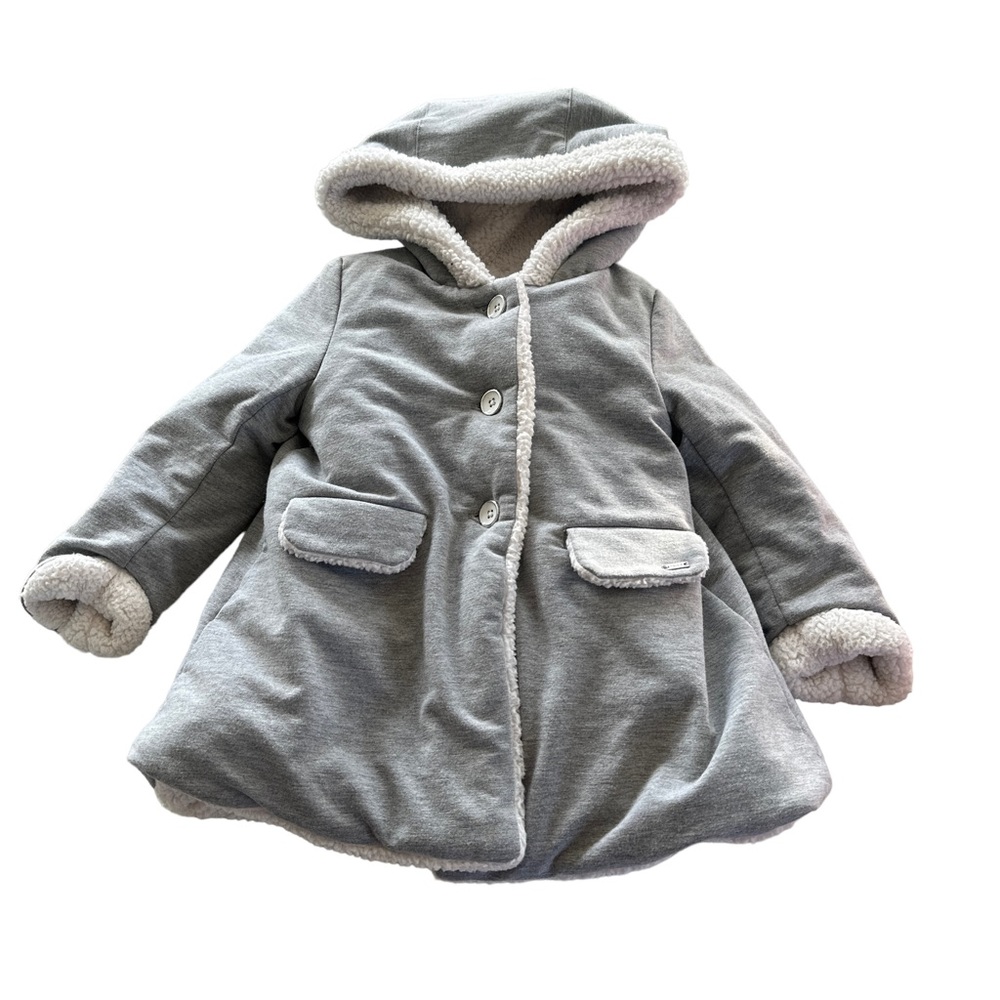 Mayoral Faux Sheep Wool Coat